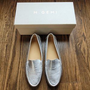Brand New M. Gemi The Felize Metallic Leather Loafer size 38
